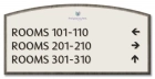 3-Line Directional Sign