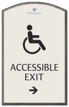 Accessible Direction Sign w/ISA