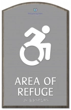 Area of Refuge Sign - Dynamic ISA Symbol