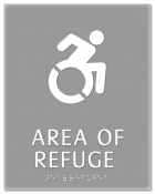 Area of Refuge Sign - Dynamic ISA Symbol