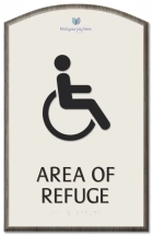 Area of Refuge Sign - ISA Symbol
