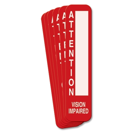Attention Vision Impaired - 6 Pack
