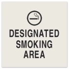 Designated Smoking Are Sign