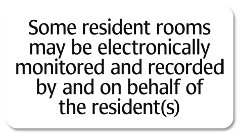 'Electronically Monitored' Sign