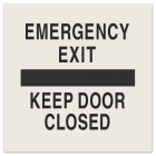 Emergency Exit - Keep Door Closed Sign