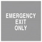 Emergency Exit Only Sign