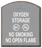 Oxygen Storage / No Smoking No Open Flame