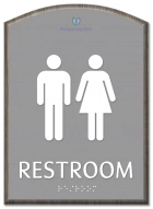 Restroom Sign w/Unisex Symbols