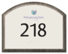 Room Number Sign