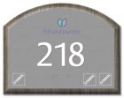 Room Number Sign w/Symbols
