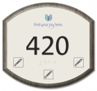 Room Number Sign w/Symbols