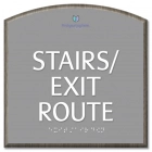 "Stairs/Exit Route" Egress Sign - CA Compliant