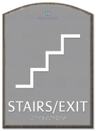 Stairs/Exit Sign w/Symbol
