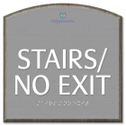 "Stairs/No Exit" Egress Sign - CA Compliant