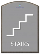 Stairs Sign w/Symbol