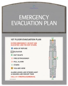 Standard Entrance Evacuation Plans - CA Compliant
