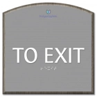 "To Exit" Egress Sign - CA Compliant