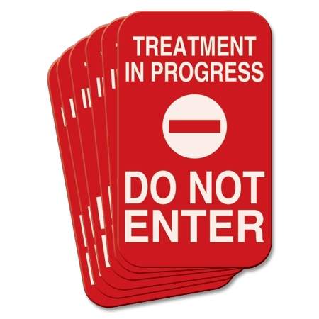 Treatment In Progress Do Not Enter - 6 Pack
