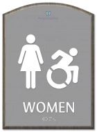 Women Sign w/Female & Dynamic ISA Symbols